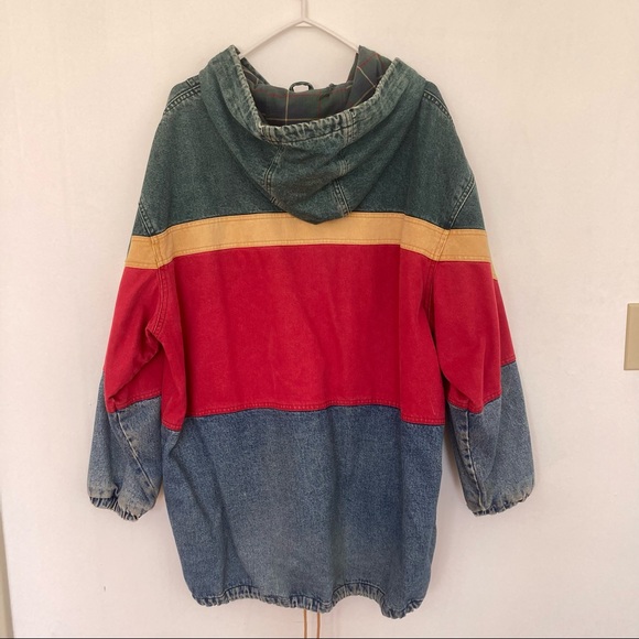 Vintage 4x colour Denim Jacket - Picture 3 of 5